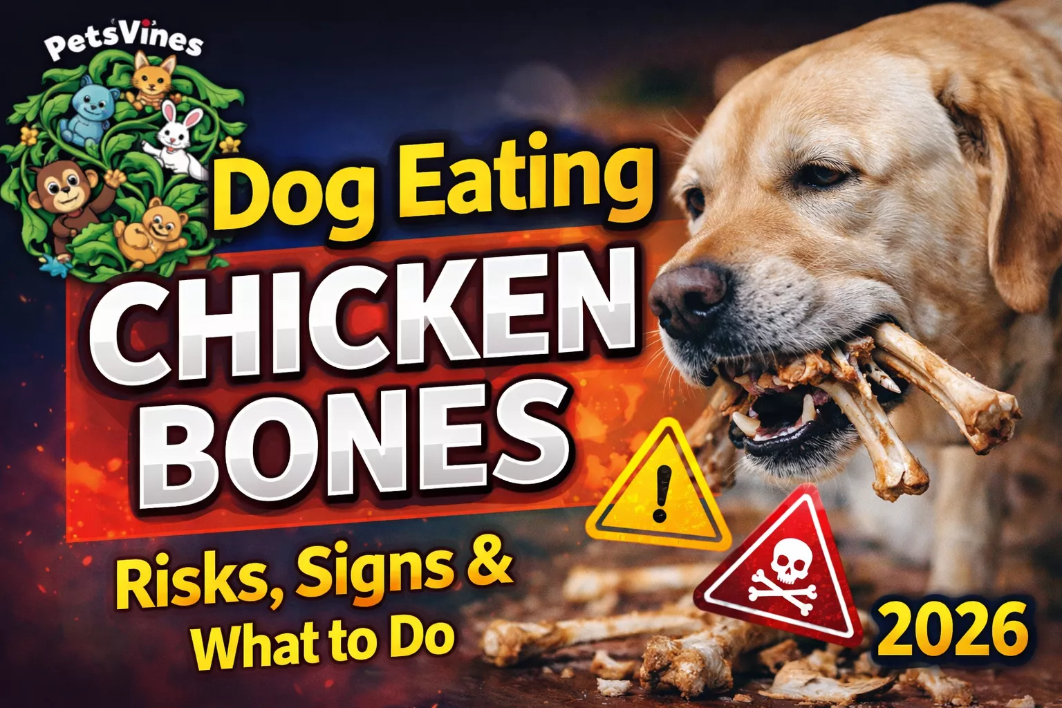 Dog Eating Chicken Bones: Risks, Signs & What to Do 2026