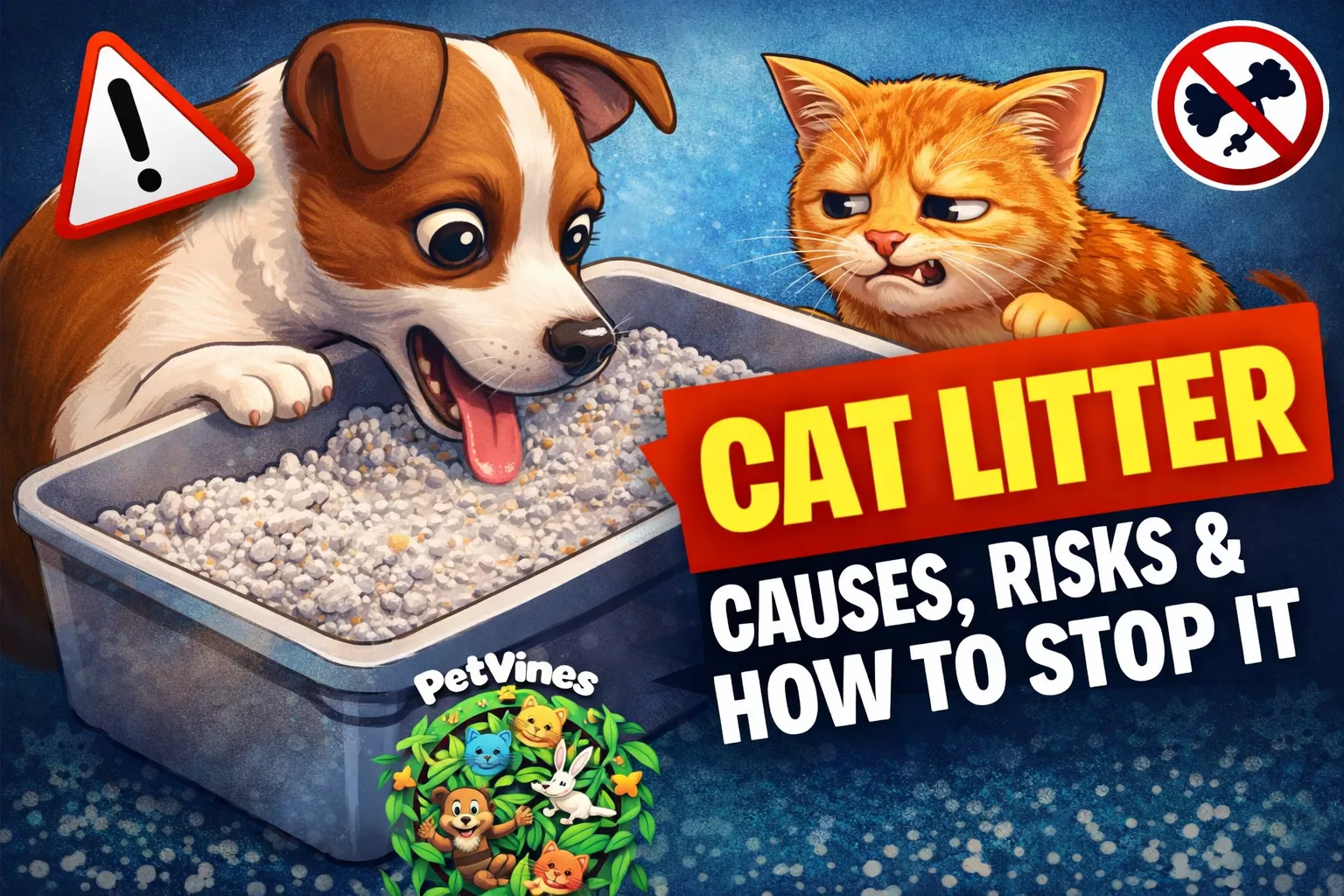 Dog Eating Cat Litter – Causes, Risks & How to Stop It