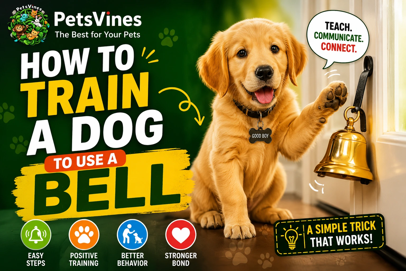 How to Train a Dog to Use a Bell