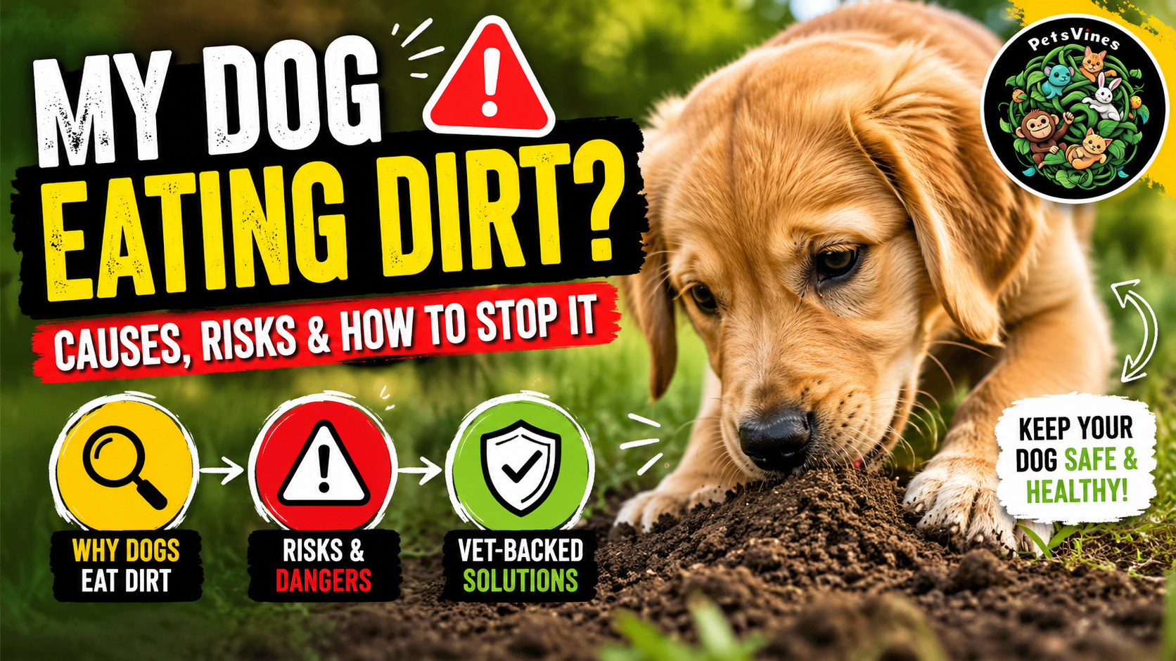 My Dog Eating Dirt: Causes, Risks & How to Stop It