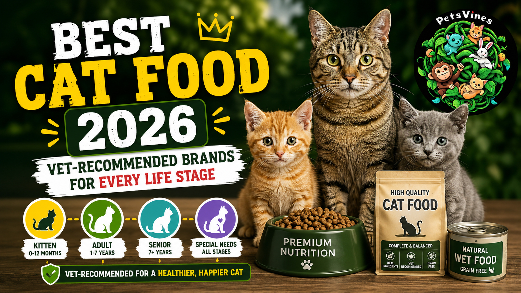 Best Cat Food 2026: Vet-Recommended Brands for Every Life Stage