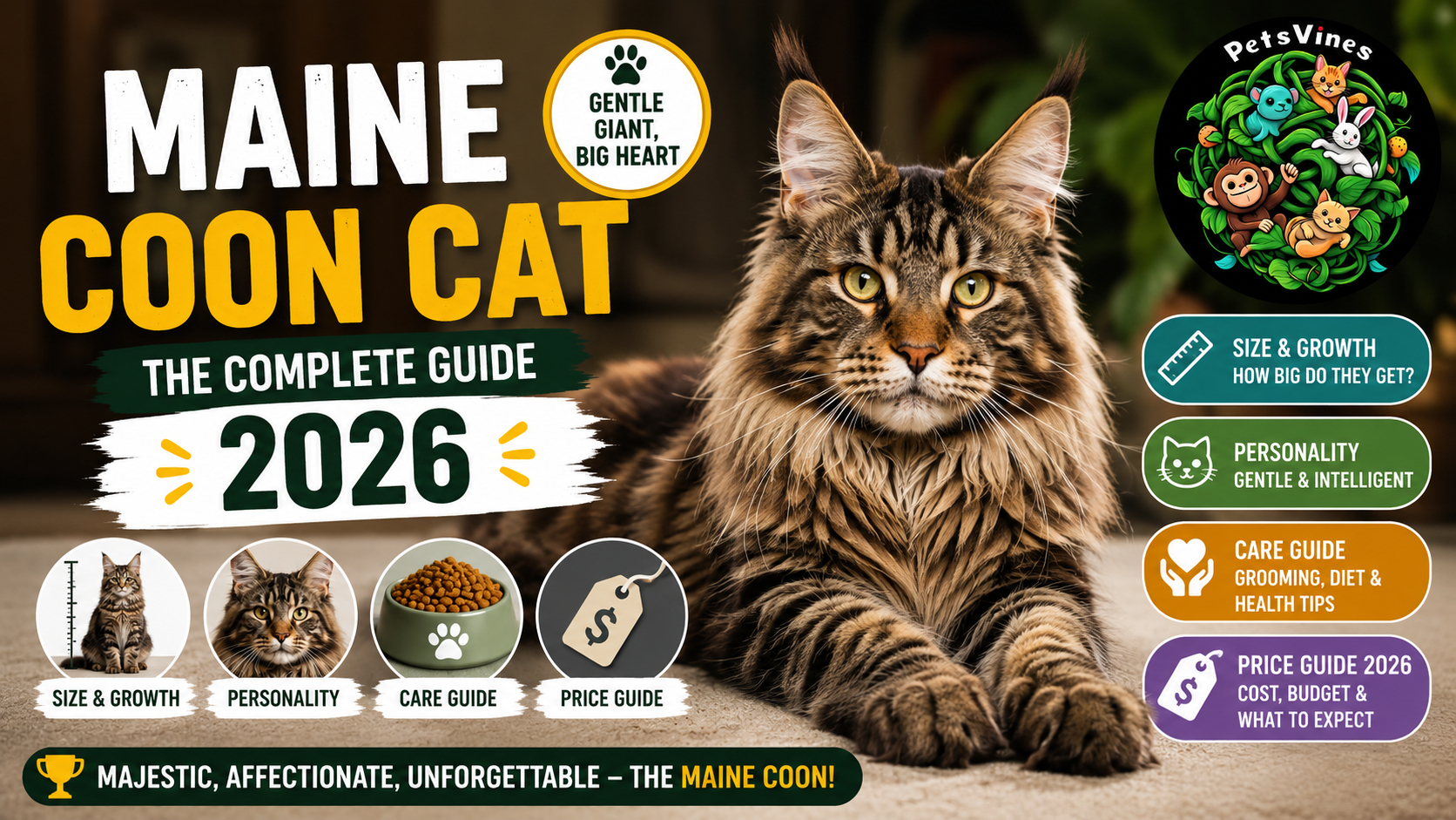 Maine Coon Cat: Size, Personality, Care and Price Guide 2026